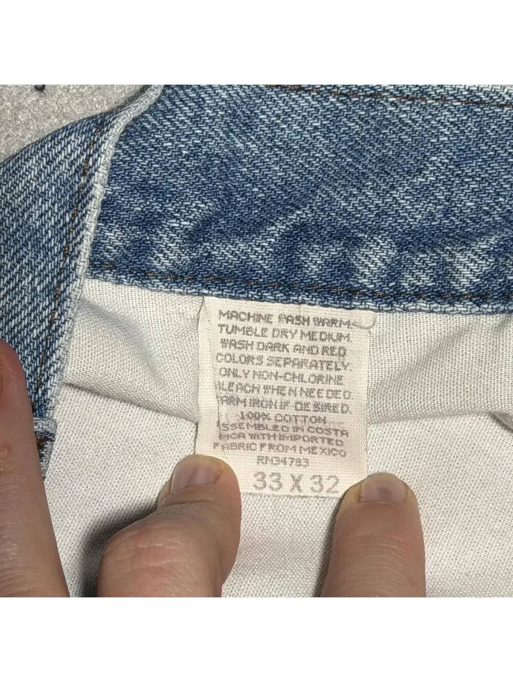 Vintage 90s Lee Light Wash Denim Jeans Size 33x32